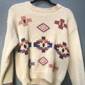 Purple Aztec Sweater